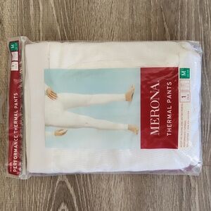 NWT Merona White Thermal Pants Size M (32-34)